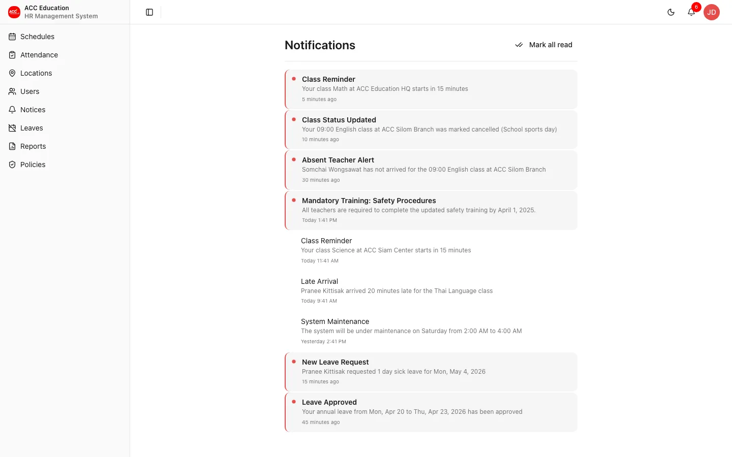 Notifications